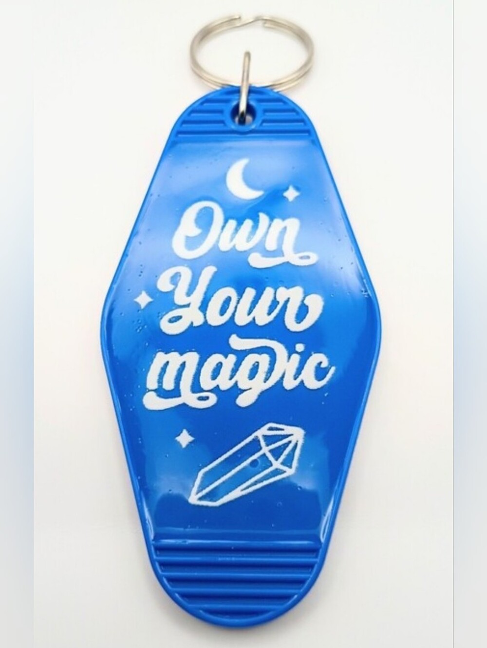 Blue "Own Your Magic" Inspirational Key & Card Holder